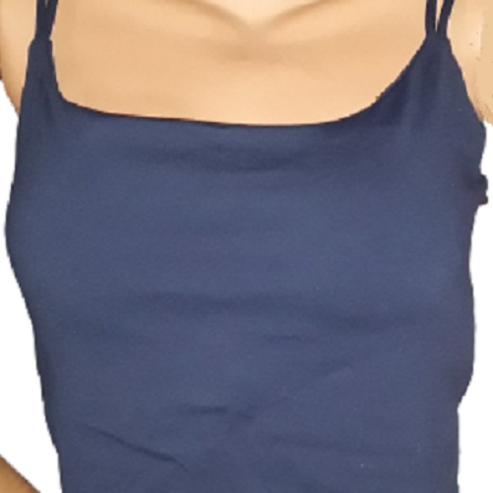 Navy WALK FIELD Strappy Padded Wireless Cross Back Sports Bra for Women Size XL - Picture 5 of 5